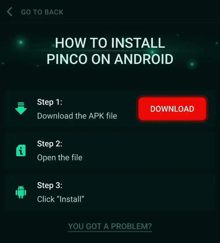 how to download pinco apk